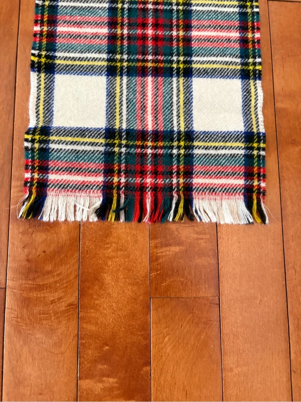Scottish Lambswool Tartan Scarf - Multi-Color Like Brand New.